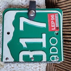 Little Earth Productions, recycled Colorado license plate, notebook/address book